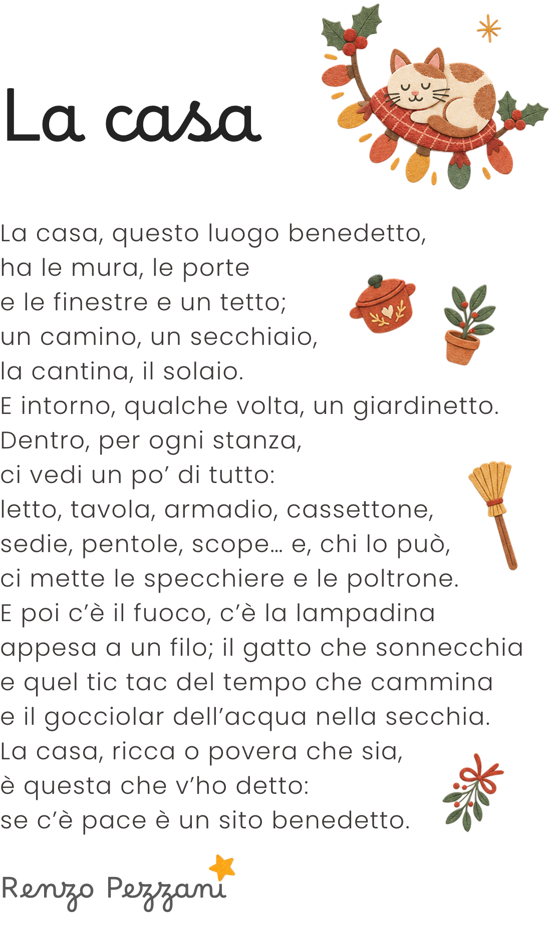 Poesia 'La casa' di Renzo Pezzani